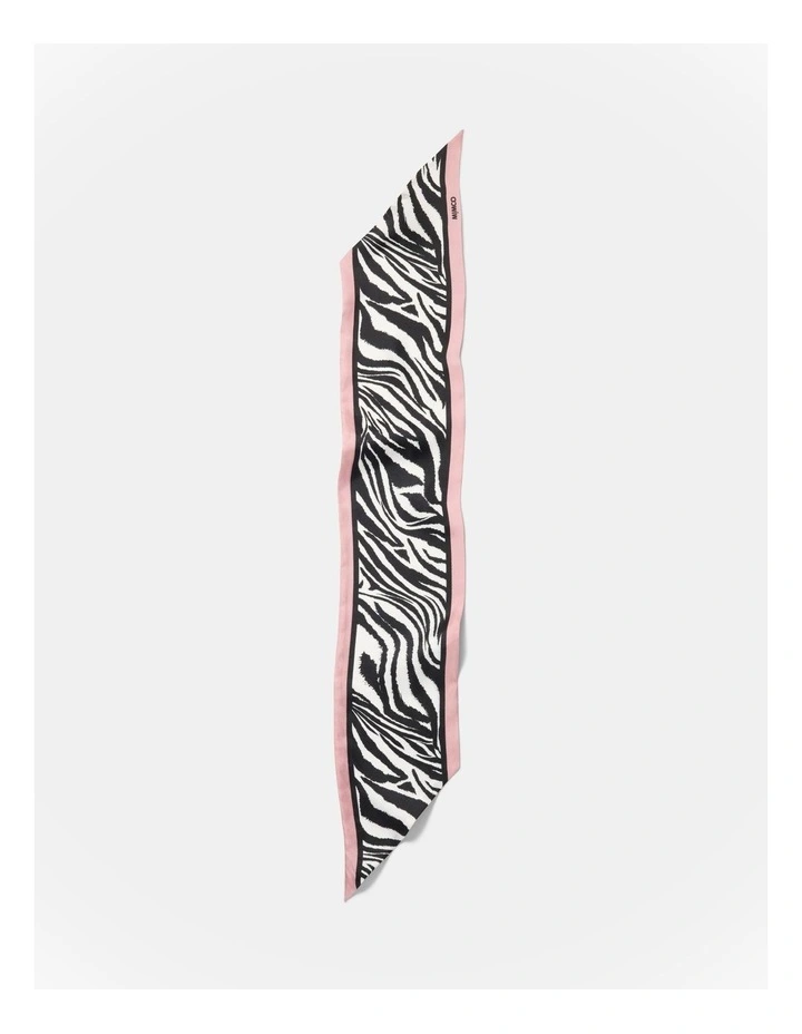 Zebra Thin Scarf in Multi image 5