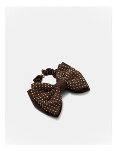 Make A Bow Hair Tie in Choc Berry