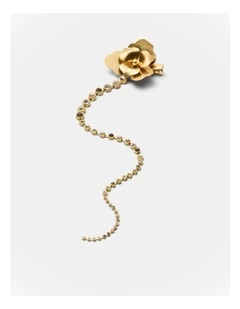 Crystal Flower Hair Clip in Pearl