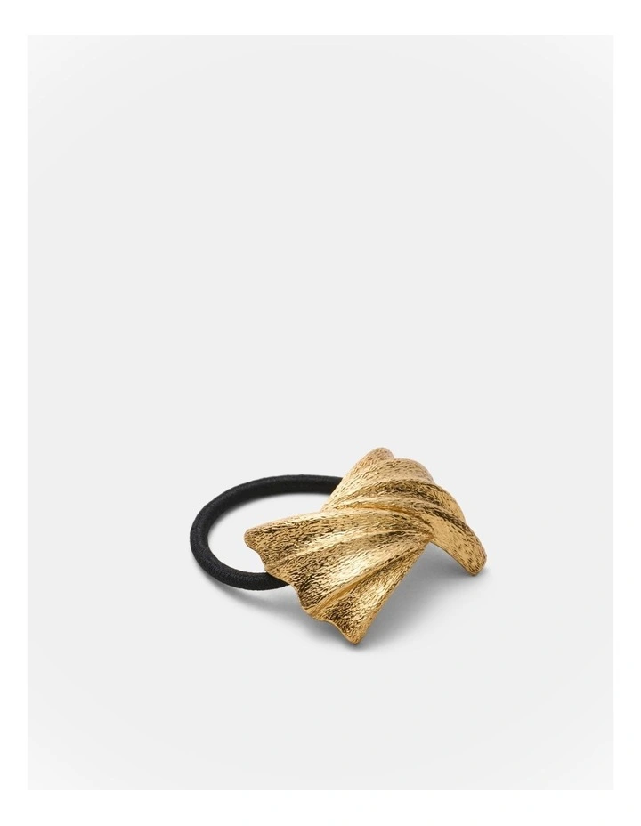 Fold Hair Tie in Gold image 1