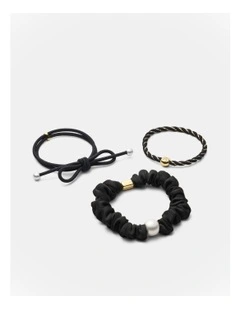Lovely Hair Tie Set in Black