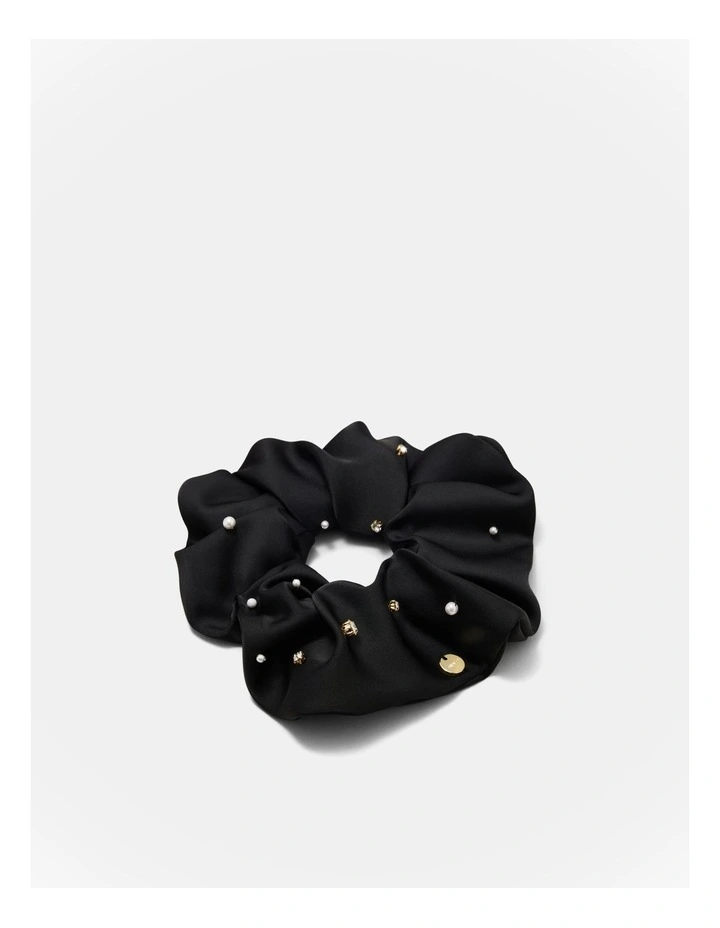 On Fleek Scrunchie in Black image 1