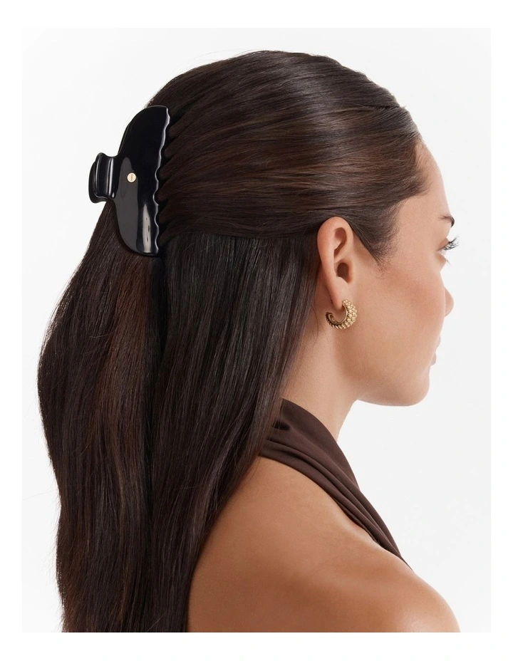 Mega Hair Claw Clip in Black image 2
