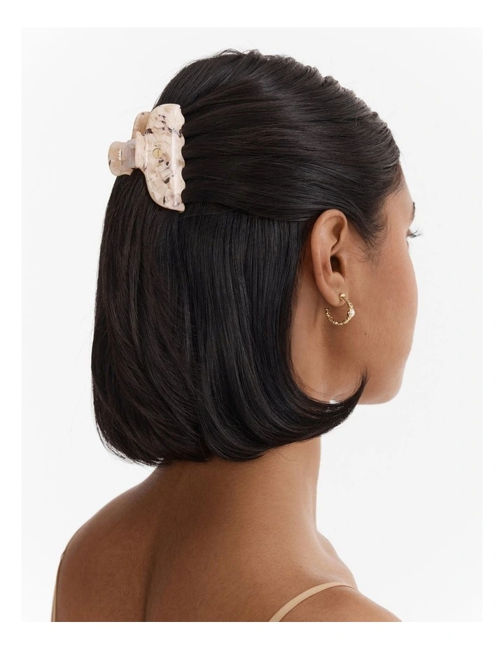 Middy Hair Claw Clip in Pearl image 2