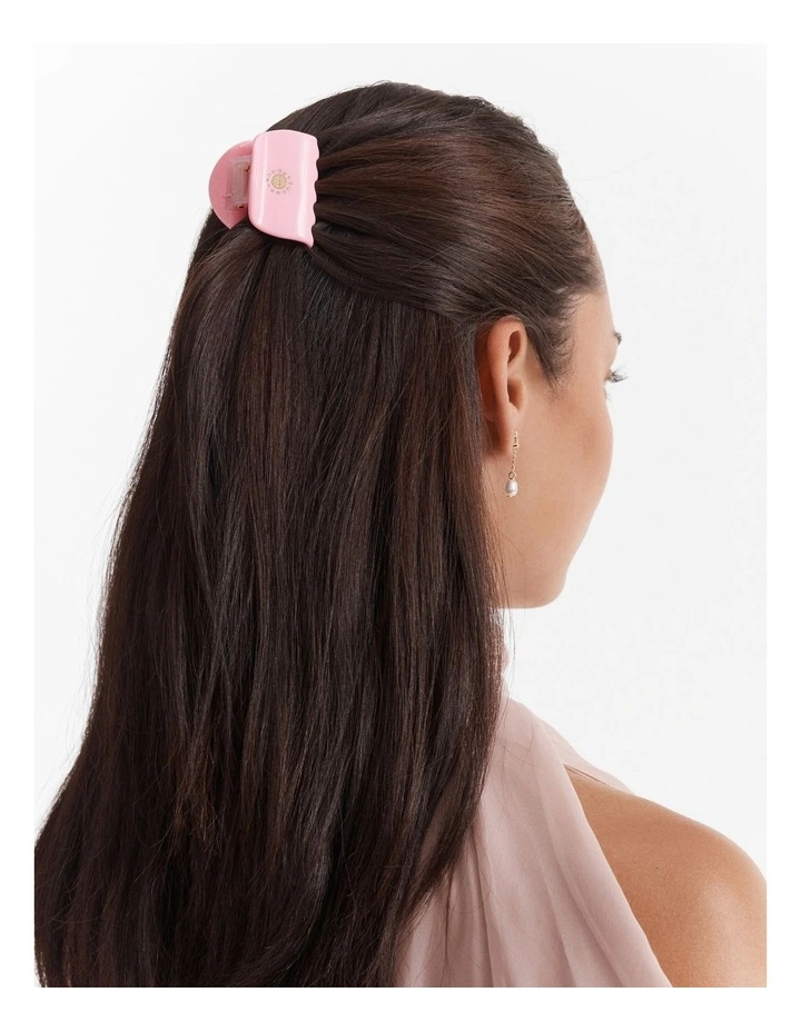 Mimco Mini Hair Claw Clip in Petal image 2