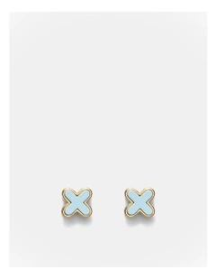 Dreamy Stud Earrings in Blue Haze