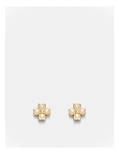 Love & Luck Stud Earrings in Gold