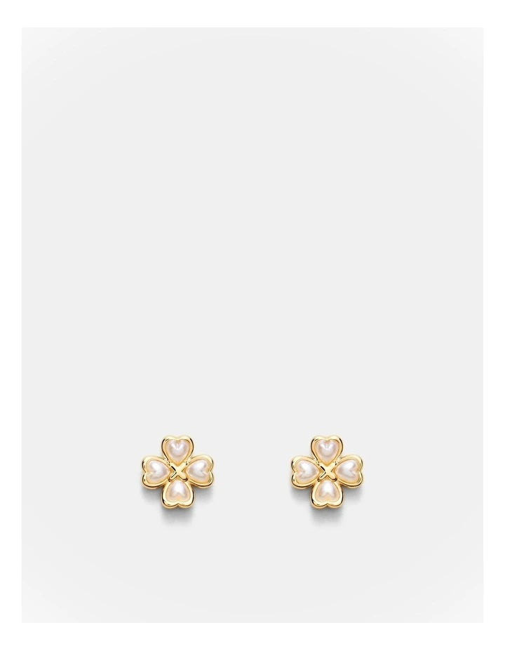 Love & Luck Stud Earrings in Gold image 1