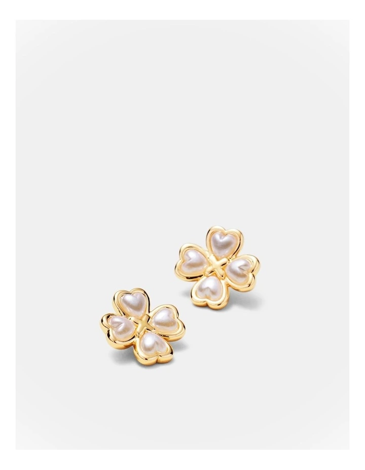 Love & Luck Stud Earrings in Gold image 3
