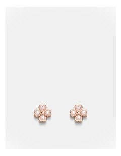 Love & Luck Stud Earrings in Rose Gold