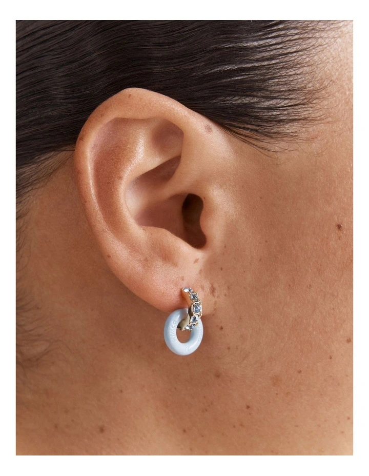 Circulate Stud Earrings in Baby Blue image 2