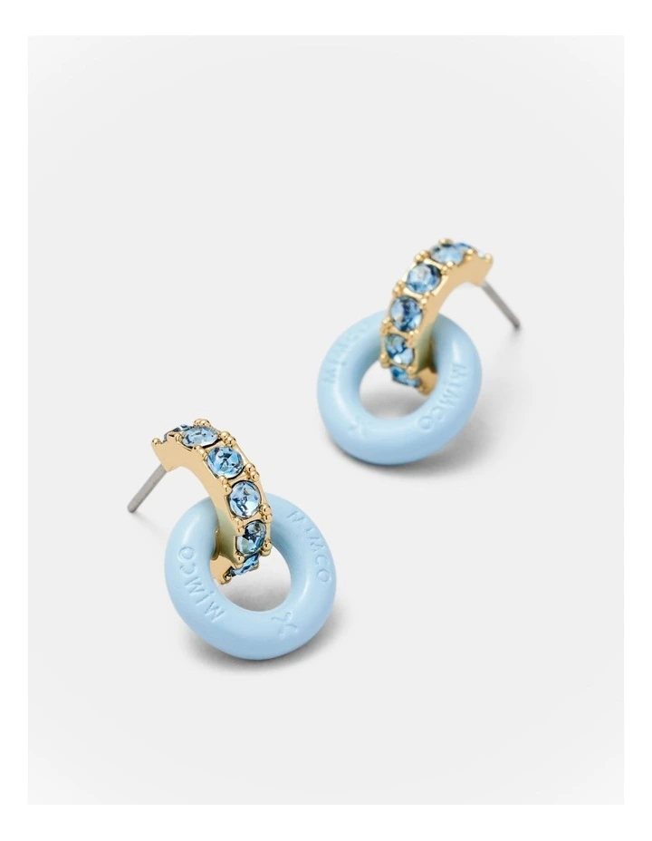 Circulate Stud Earrings in Baby Blue image 3