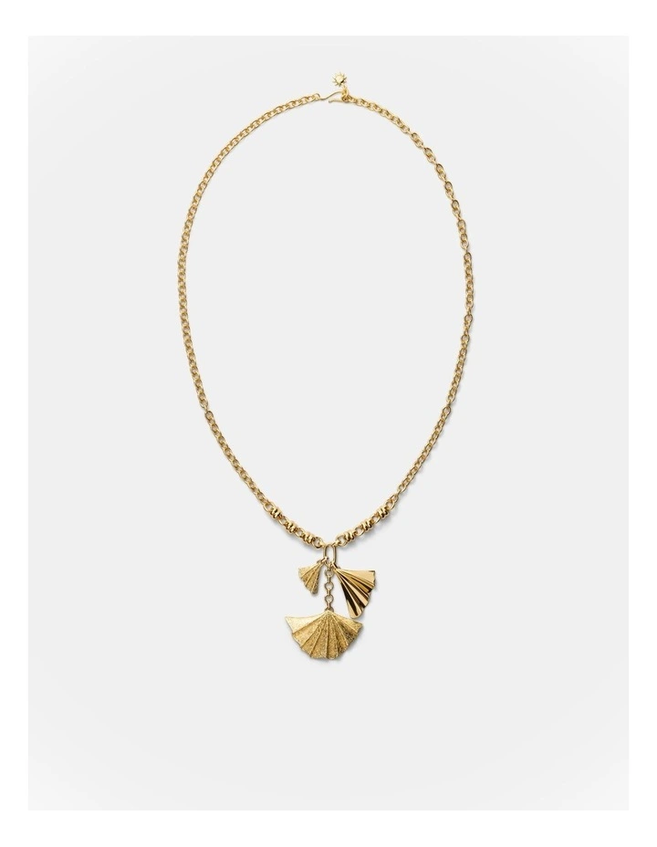 Fold Long Necklace in Gold image 4