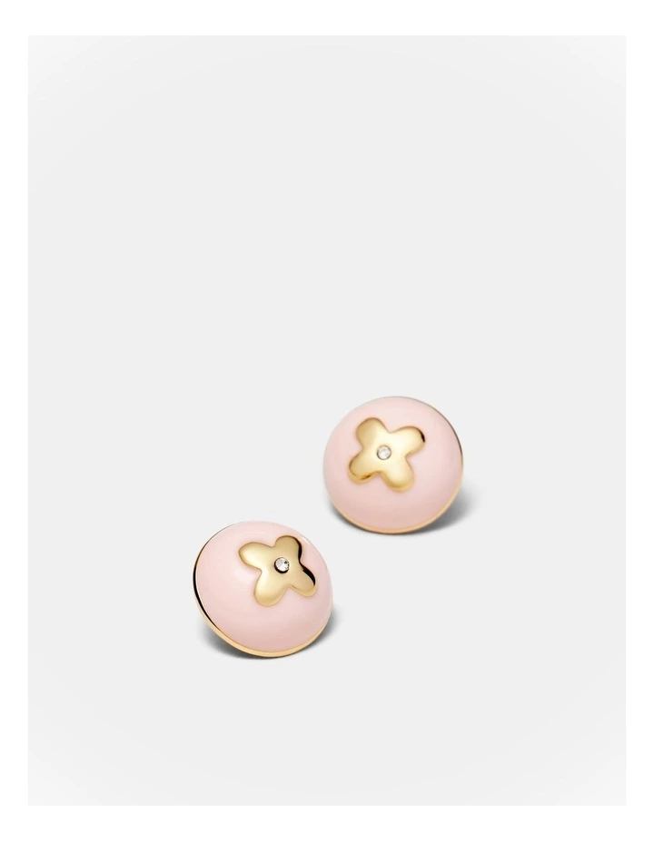 Adorbs Enamel Stud Earrings in Petal image 3