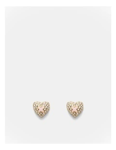 Adorbs Heart Stud Earrings in Petal