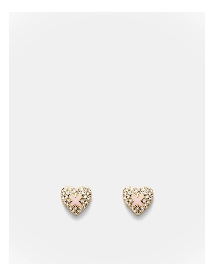 Adorbs Heart Stud Earrings in Petal image 1