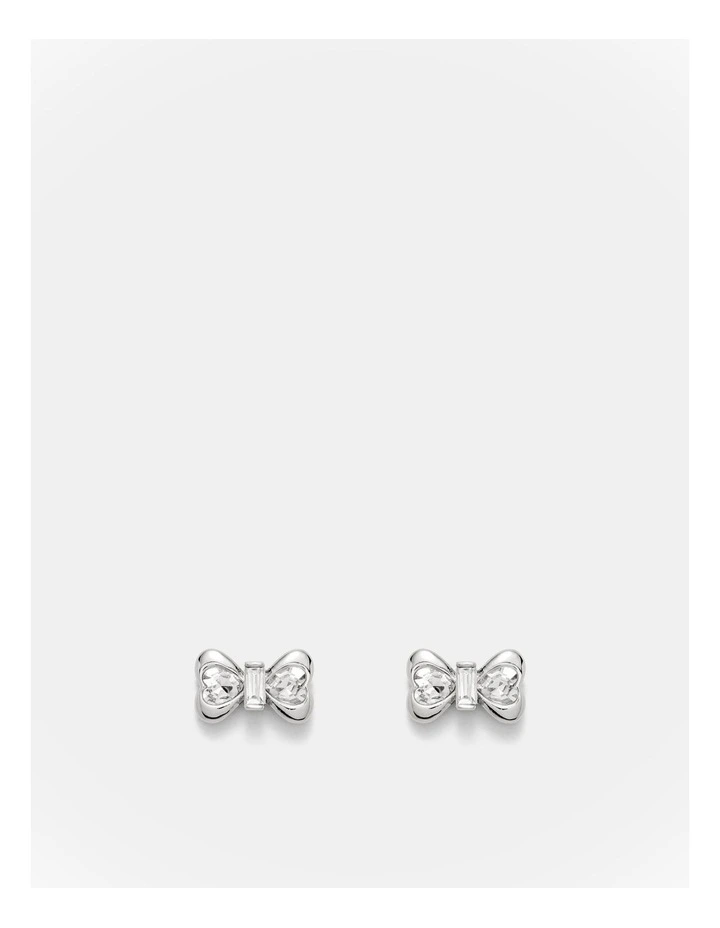 Encanto Charm Hoop Earrings in Silver image 1