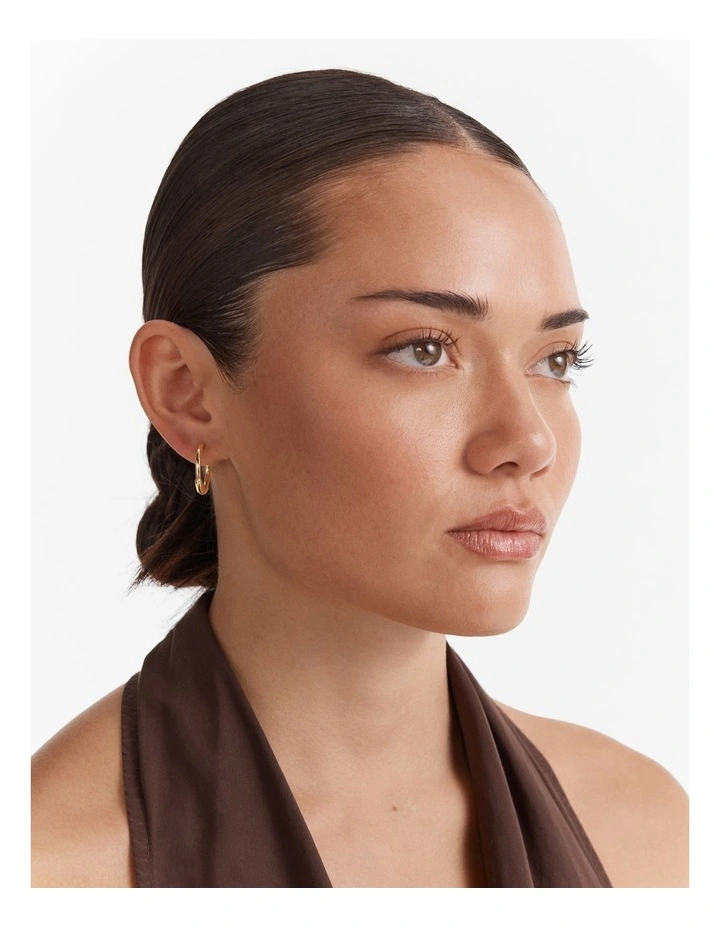 Adorbs Heart Hoop Earrings in Petal image 4