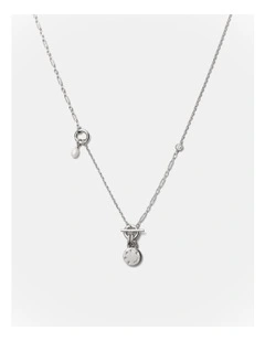 Alluring Long Necklace in Silver