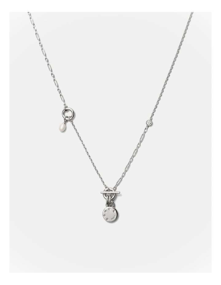 Alluring Long Necklace in Silver image 1