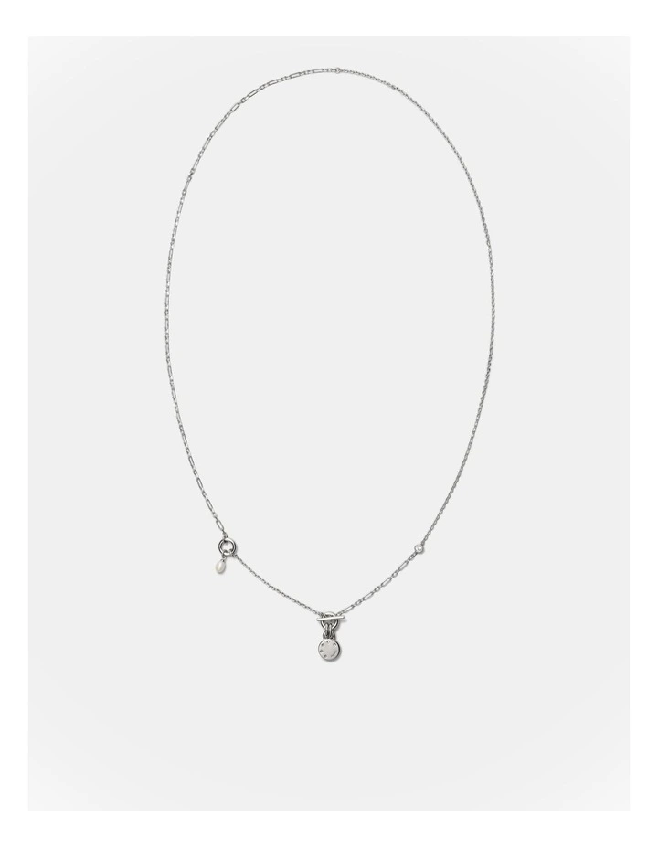 Alluring Long Necklace in Silver image 5