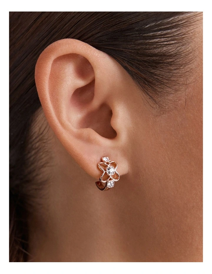 Adorbs Hoop Earrings in Rose Gold image 2