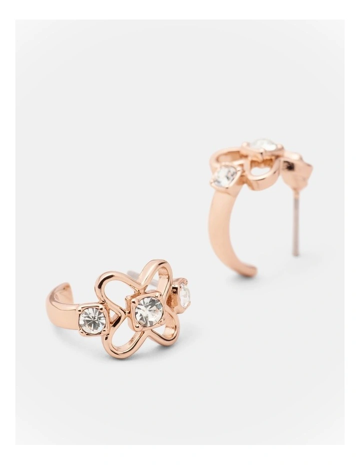 Adorbs Hoop Earrings in Rose Gold image 3