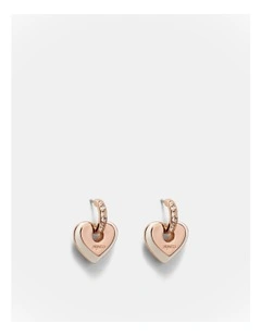 Lovely Enamel Stud Earrings in Vanilla