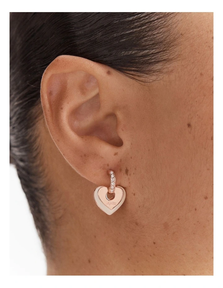 Lovely Enamel Stud Earrings in Vanilla image 2