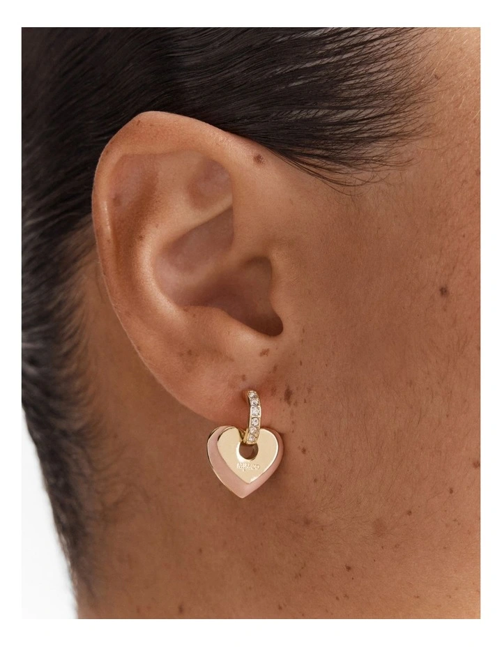 Lovely Enamel Stud Earrings in Petal image 2