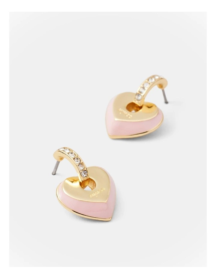 Lovely Enamel Stud Earrings in Petal image 3