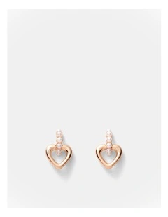 Lovely Stud Earrings in Rose Gold