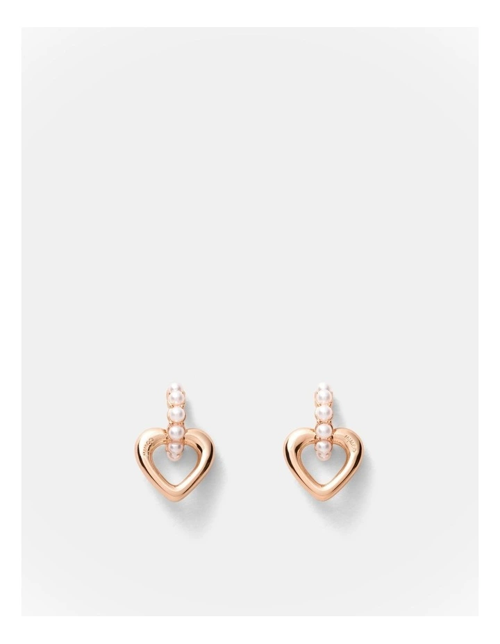 Lovely Stud Earrings in Rose Gold image 1