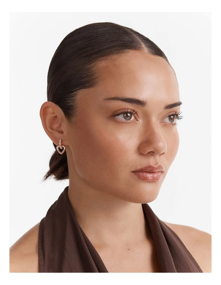 Lovely Stud Earrings in Rose Gold image 2