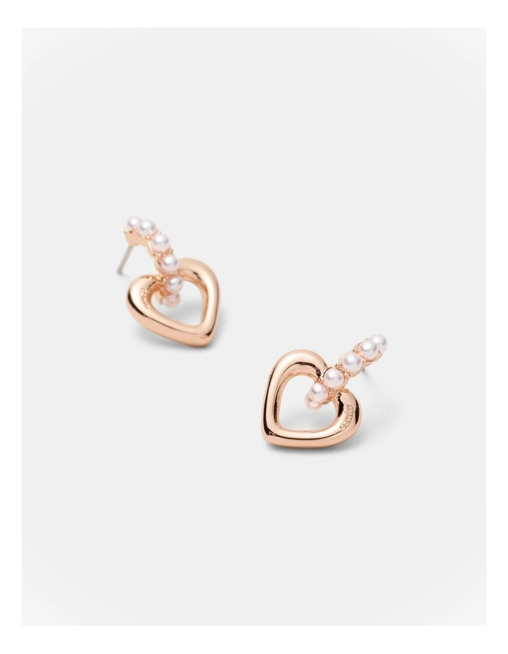 Lovely Stud Earrings in Rose Gold image 3