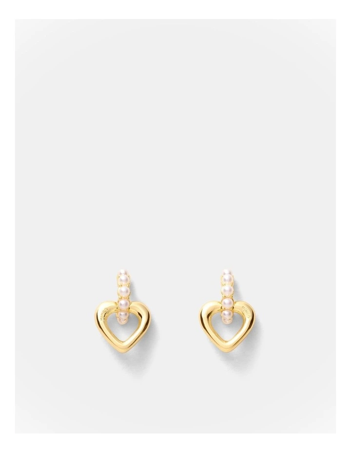 Lovely Stud Earrings in Gold image 1