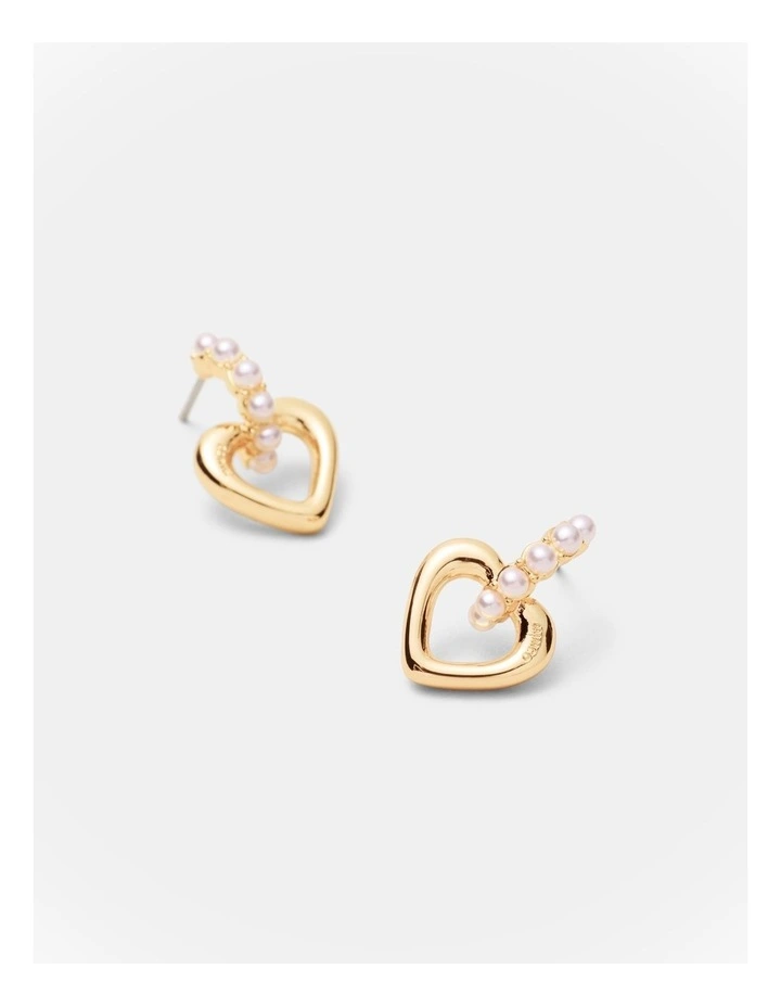 Lovely Stud Earrings in Gold image 3
