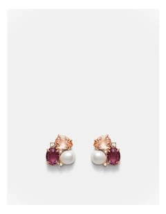 Goddess Stud Earrings in Petal