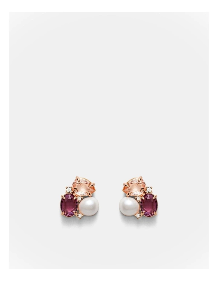 Goddess Stud Earrings in Petal image 1