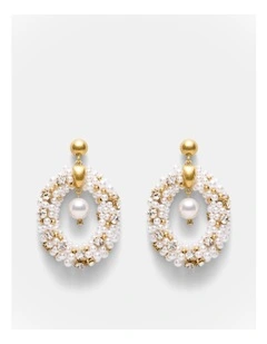 Pearly Dream Earrings in Pearl