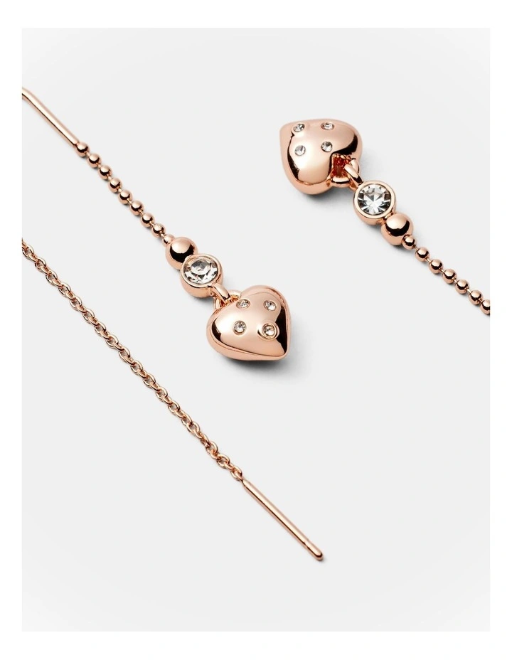 Lovely Thread Earrings in Rose Gold image 3
