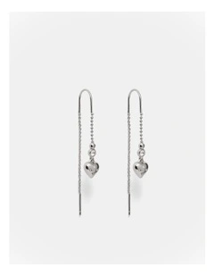 Lovely Thread Earrings in Silver