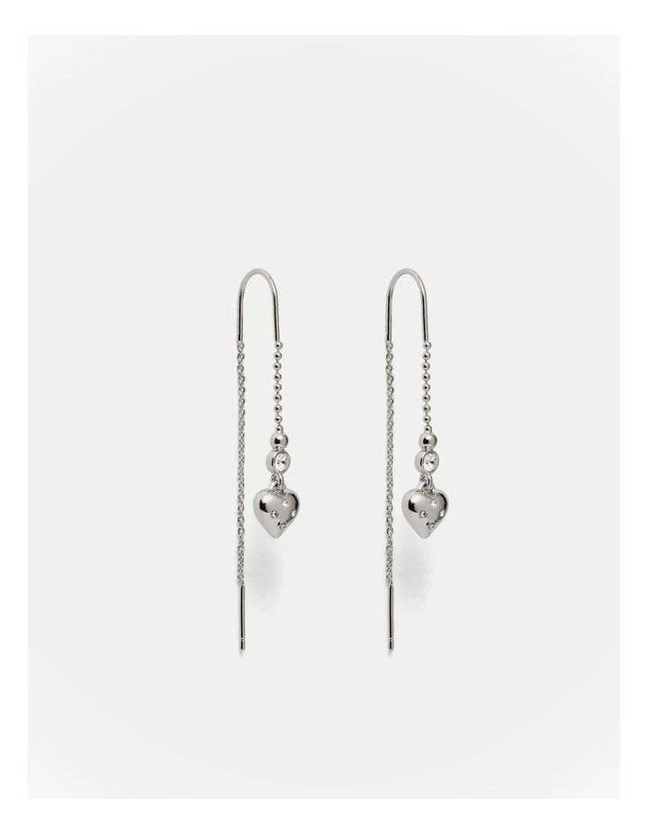 Lovely Thread Earrings in Silver image 1