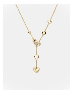 Lovely Heart Necklace in Gold