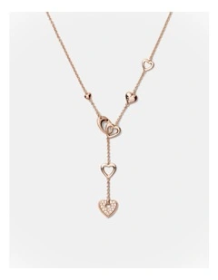 Lovely Heart Necklace in Rose Gold