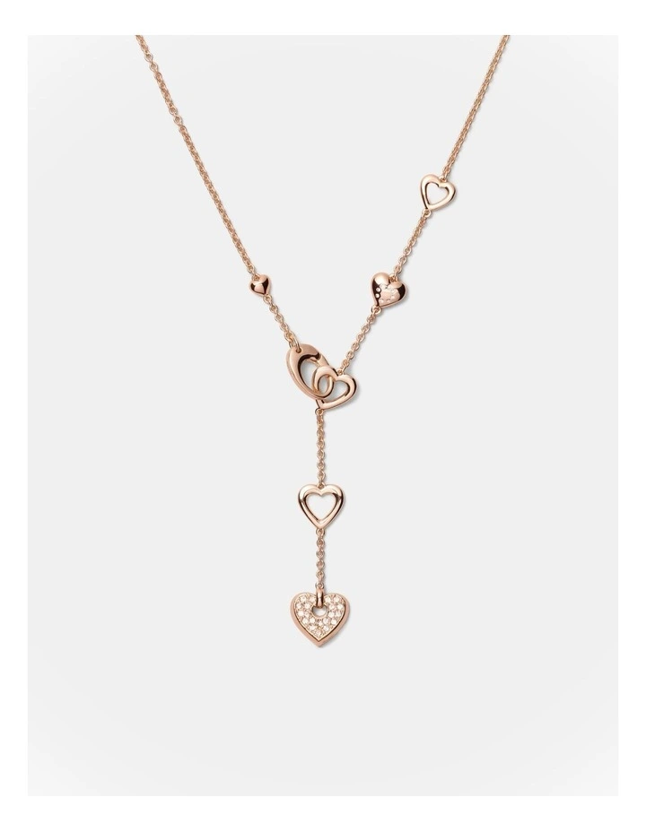 Lovely Heart Necklace in Rose Gold image 1