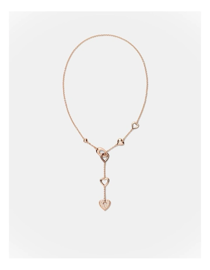 Lovely Heart Necklace in Rose Gold image 4