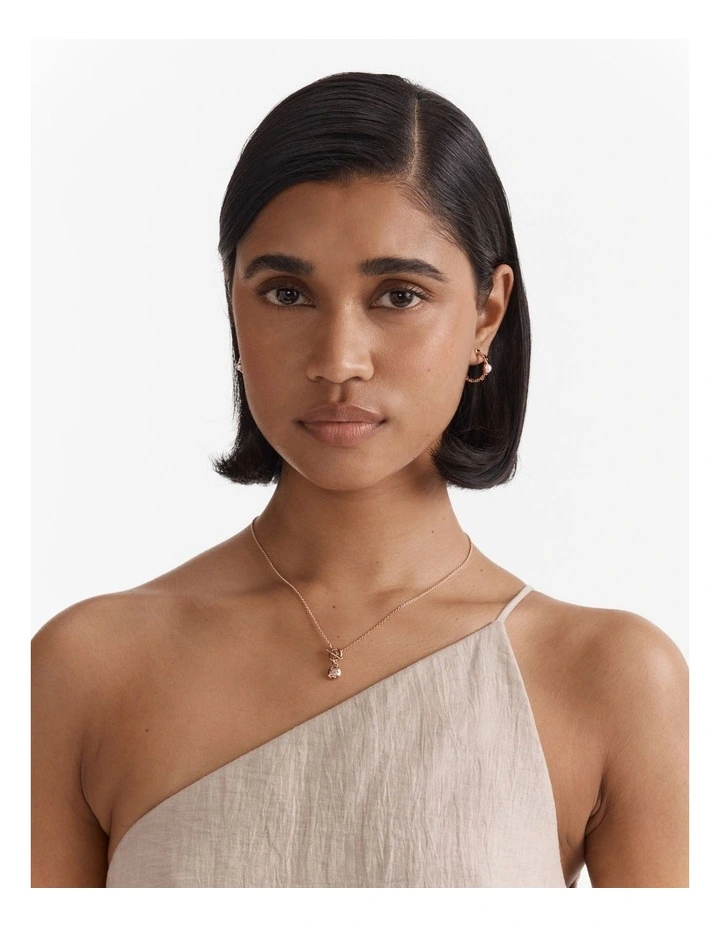 Lovely Trio Necklace in Rose Gold image 6