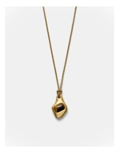 Pebble Long Necklace in Gold