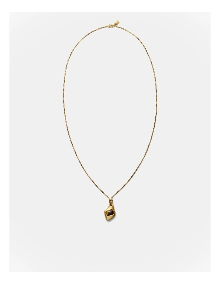 Pebble Long Necklace in Gold image 4